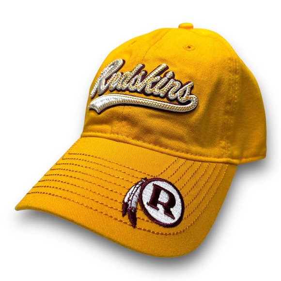 Adidas Washington Redskins NFL Strapback Hat Tailsweep Contrast Stitch Gold NWOT